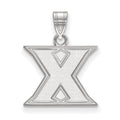 10k White Gold LogoArt Xavier University Letter X Small Pendant