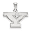 10k White Gold LogoArt Youngstown State University Letter Y Small Pendant