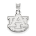 14k White Gold LogoArt Auburn University A-U Small Pendant