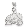 14k White Gold NHL LogoArt Colorado Avalanche Letter A Small Pendant