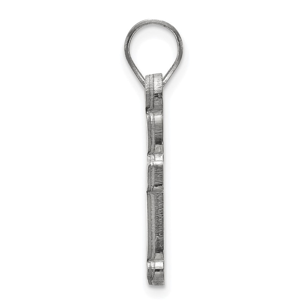 Sterling Silver Rhodium-plated LogoArt Baylor University Bears Small Pendant