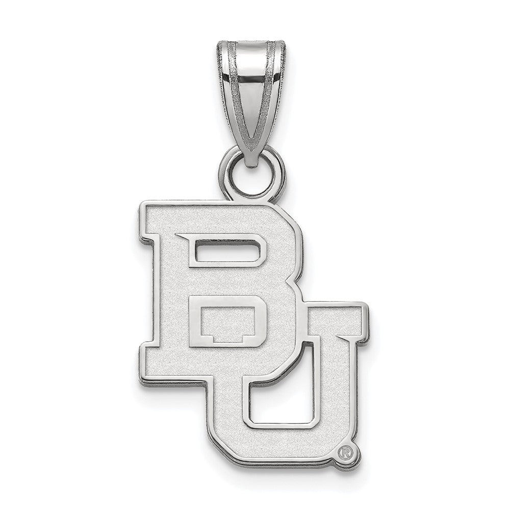10k White Gold LogoArt Baylor University Bears Small Pendant