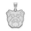 10k White Gold LogoArt Butler University Bulldog Large Pendant
