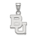 14k White Gold LogoArt Baylor University Bears Small Pendant