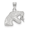 Sterling Silver Rhodium-plated LogoArt Florida A and M University Rattler Small Pendant
