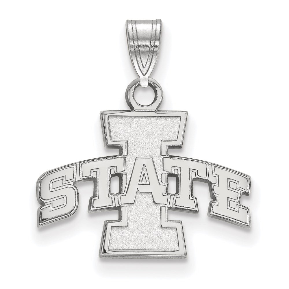 14k White Gold LogoArt Iowa State University Small Pendant