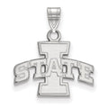 10k White Gold LogoArt Iowa State University Small Pendant