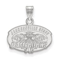 Sterling Silver Rhodium-plated LogoArt Jacksonville State University Small Pendant