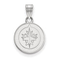 14k White Gold NHL LogoArt Winnipeg Jets Small Pendant