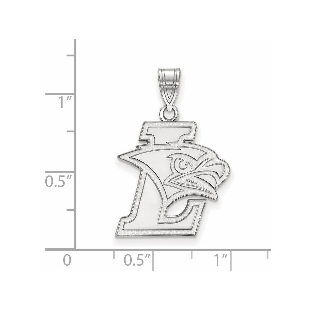 10k White Gold LogoArt Lehigh University Large Pendant