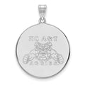 14k White Gold LogoArt North Carolina A and T Aggies Extra Large Disc Pendant