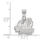 Sterling Silver Rhodium-plated LogoArt Old Dominion University Small Pendant