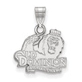10k White Gold LogoArt Old Dominion University Small Pendant