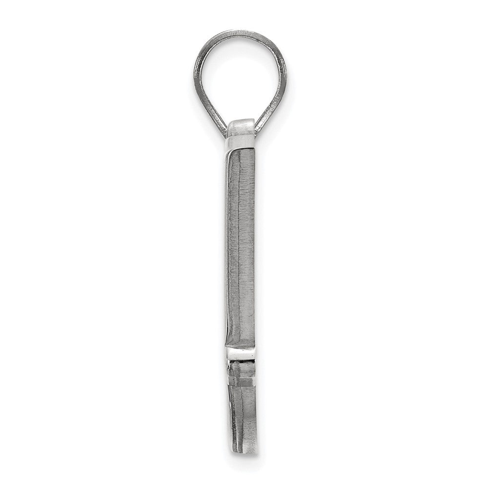 10k White Gold LogoArt Oklahoma State University O-S-U Small Pendant
