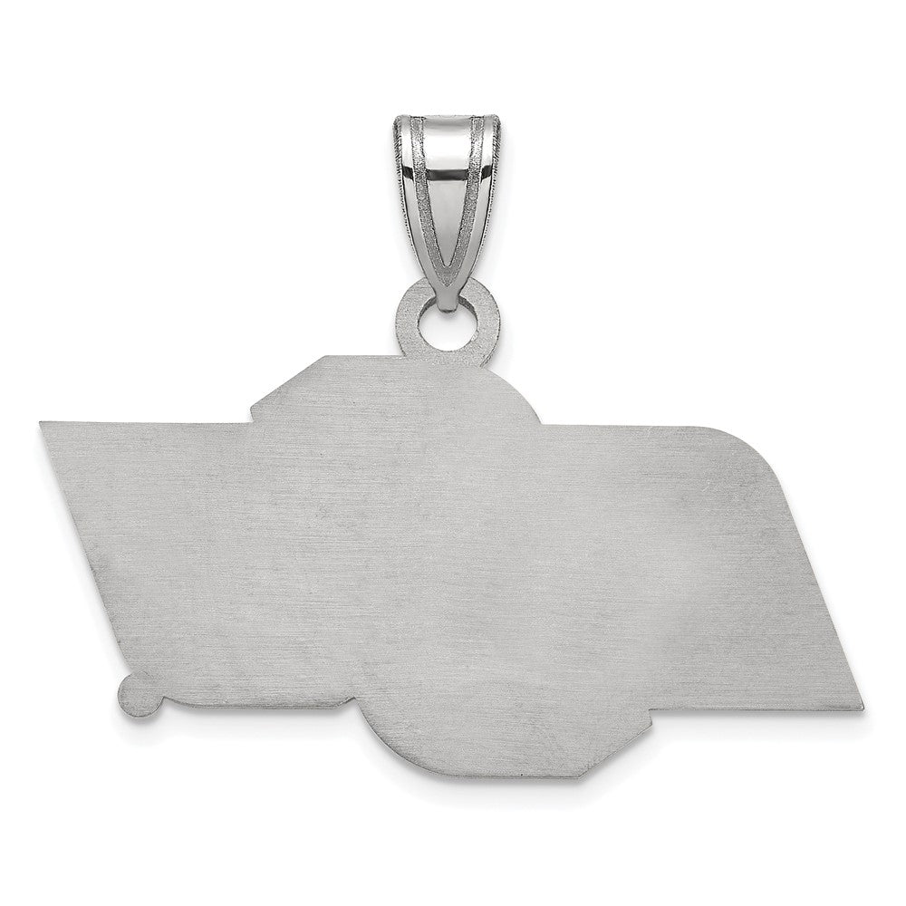10k White Gold LogoArt Oklahoma State University O-S-U Small Pendant