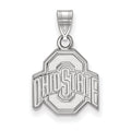 10k White Gold LogoArt The Ohio State University Small Pendant