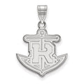 10k White Gold LogoArt Rollins College Anchor Large Pendant