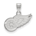 10k White Gold NHL LogoArt Detroit Red Wings Small Pendant