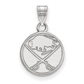 10k White Gold NHL LogoArt Buffalo Sabres Small Pendant