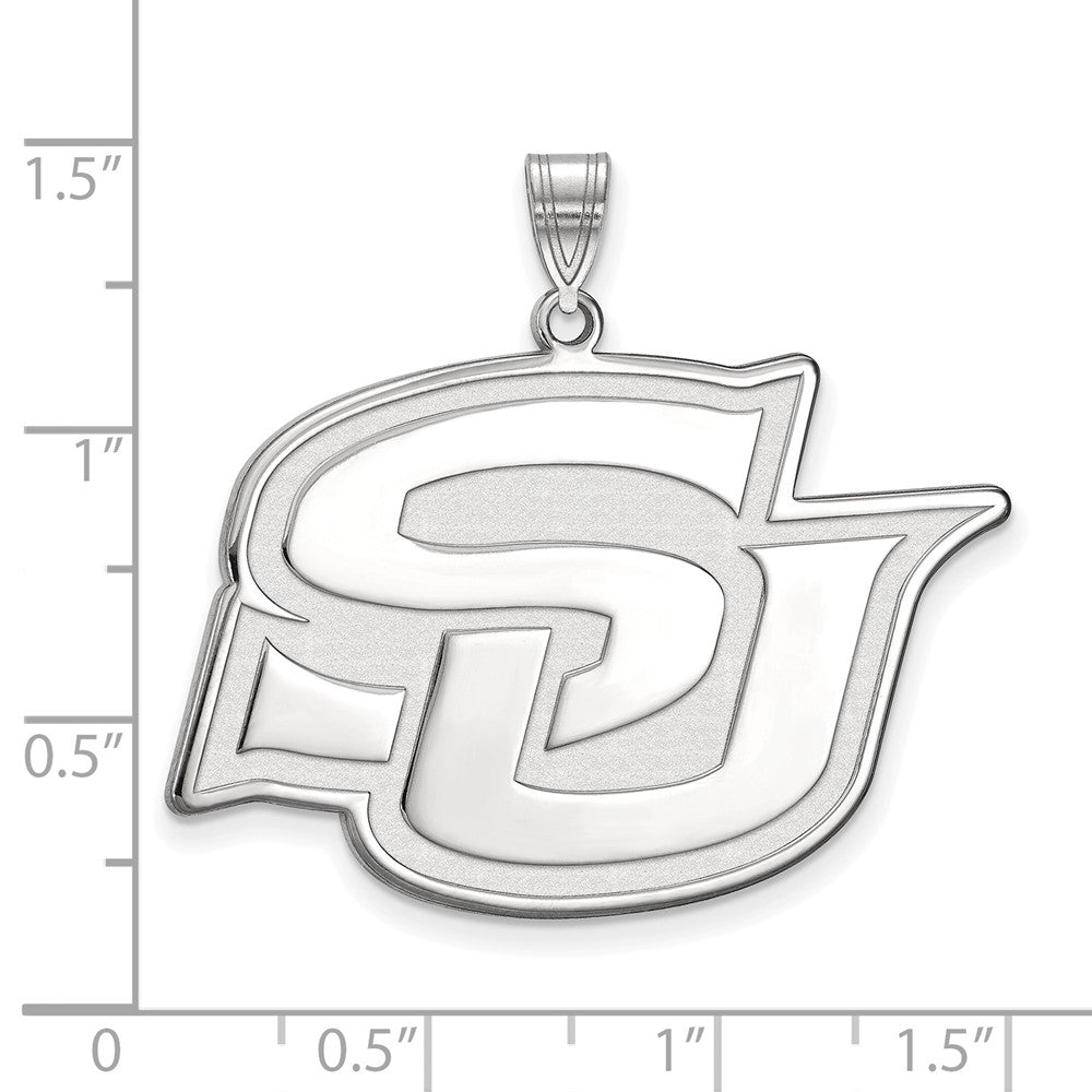 14k White Gold LogoArt Southern University Jaguars Extra Large Pendant