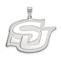 14k White Gold LogoArt Southern University Jaguars Extra Large Pendant