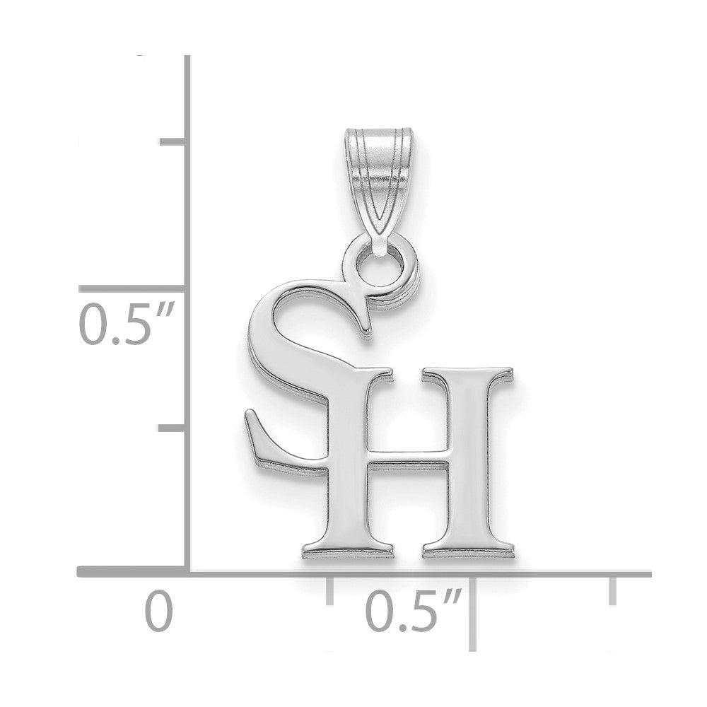 14k White Gold LogoArt Sam Houston State University Small Pendant