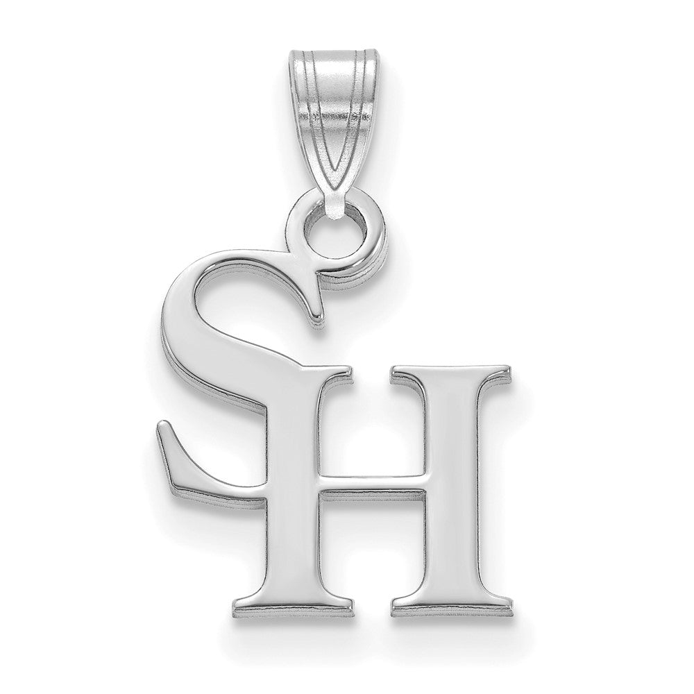 Sterling Silver Rhodium-plated LogoArt Sam Houston State University Small Pendant