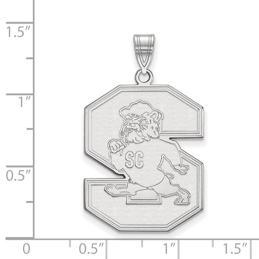 14k White Gold LogoArt South Carolina State University Extra Large Pendant