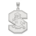 Sterling Silver Rhodium-plated LogoArt South Carolina State University Extra Large Pendant