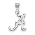 14k White Gold LogoArt University of Alabama Letter A Small Pendant