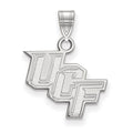 14k White Gold LogoArt University of Central Florida U-C-F Small Pendant