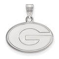 14k White Gold LogoArt University of Georgia Letter G Small Pendant