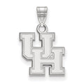 10k White Gold LogoArt University of Houston U-H Small Pendant