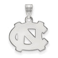 14k White Gold LogoArt University of North Carolina N-C Small Pendant
