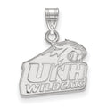 10k White Gold LogoArt University of New Hampshire Small Pendant