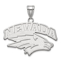 14k White Gold LogoArt University of Nevada-Reno Large Pendant