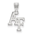14k White Gold LogoArt United States Air Force Academy A-F Small Pendant