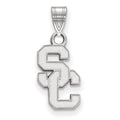 14k White Gold University of Southern California S-C Small Pendant