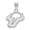 14k White Gold LogoArt University of South Florida Bull Small Pendant