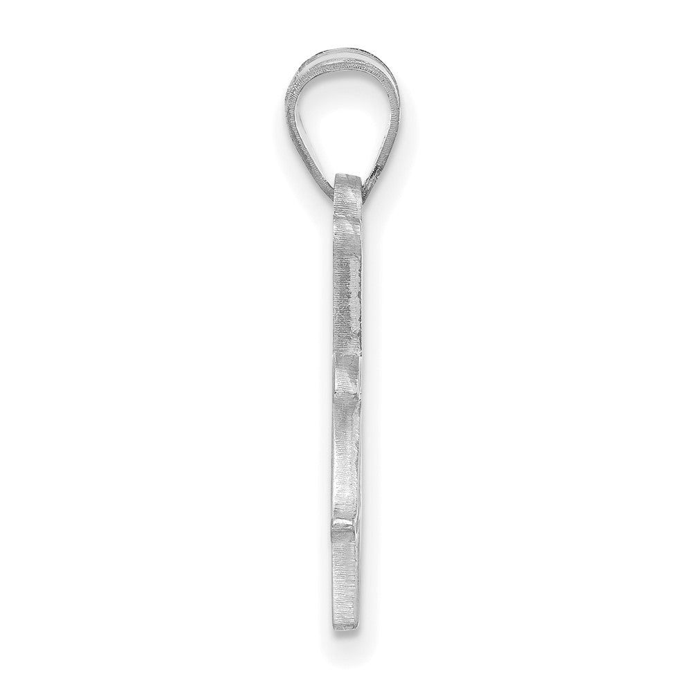 10k White Gold LogoArt University of Tulsa Large Pendant
