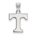 10k White Gold LogoArt University of Tennessee Letter T Small Pendant