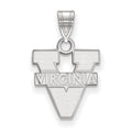 10k White Gold LogoArt University of Virginia Small Pendant