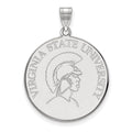 14k White Gold LogoArt Virginia State University Extra Large Disc Pendant