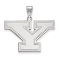 Sterling Silver Rhodium-plated LogoArt Youngstown State University Letter Y Large Pendant