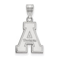 10k White Gold LogoArt Appalachian State University Medium Pendant