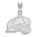14k White Gold NHL LogoArt Colorado Avalanche Letter A Medium Pendant