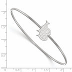 SS Rh-plat LogoArt California State University, Long Beach Slip on Bangle