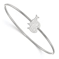 SS Rh-plat LogoArt California State University, Long Beach Slip on Bangle