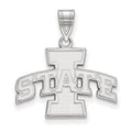 14k White Gold LogoArt Iowa State University Medium Pendant