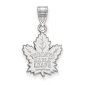 10k White Gold NHL LogoArt Toronto Maple Leafs Medium Pendant
